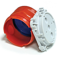 Ecoplast Крышка фланцевая для коробки под заливку в бетон (синий)