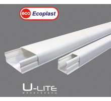 Кабель-канал 12х12 Ecoplast U-LITE 79000 белый