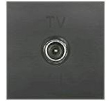 Ecoplast Розетка TV оконечная (черный бархат) LK45